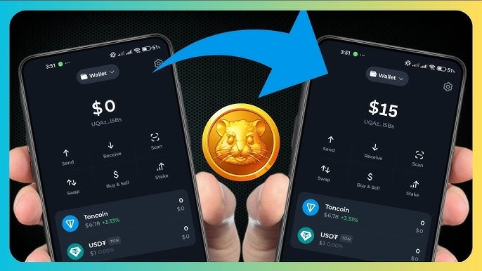 نحوه تبدیل توکن همسترکامبت به تون کوین Swap